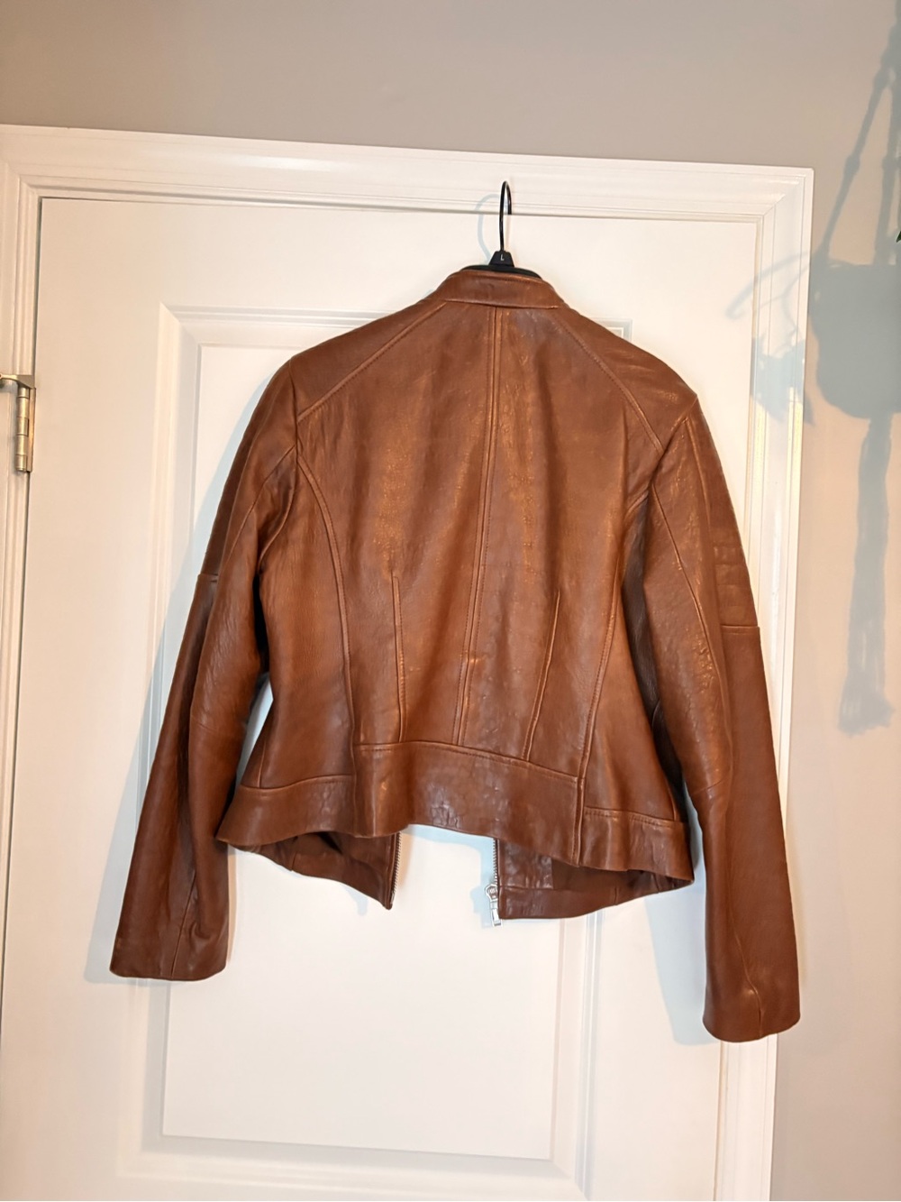 Wilsons Leather Brown Moto-Style Leather Jacket - Picture 4 of 5